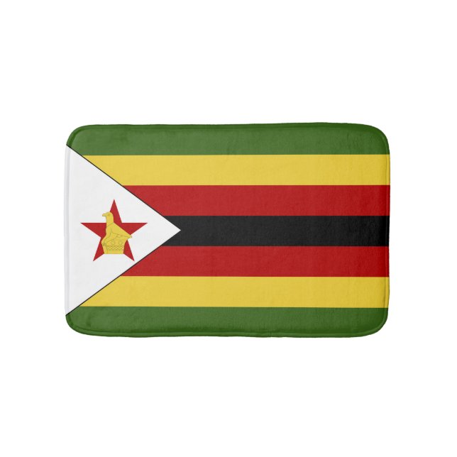 Simbabwe-Flagge Badematte (Vorderseite)