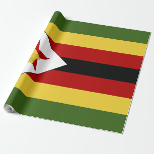 Simbabwe-Flagge Geschenkpapier