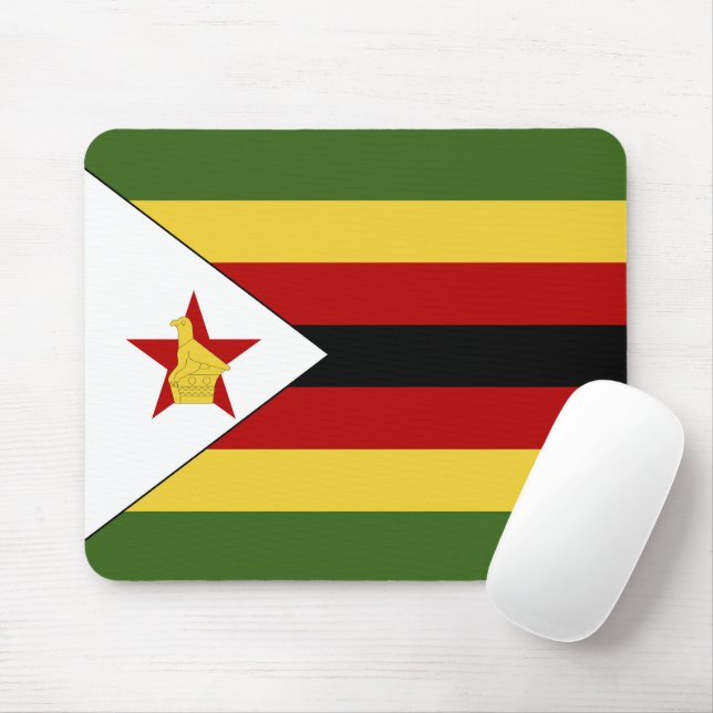 Simbabwe-Flagge Mousepad (Mit Mouse)