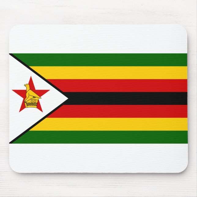 Simbabwe-Flagge Mousepad (Vorne)