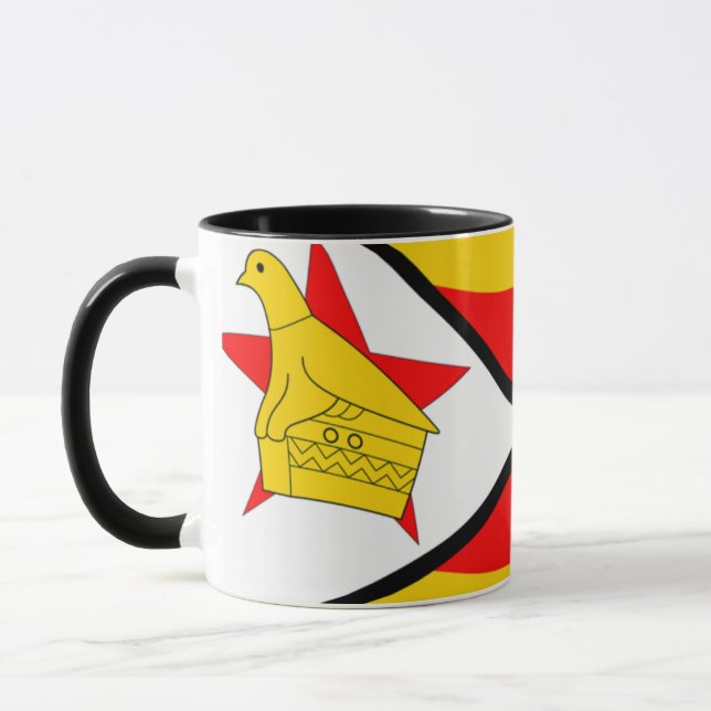 Simbabwe-Flagge Tasse (Links)
