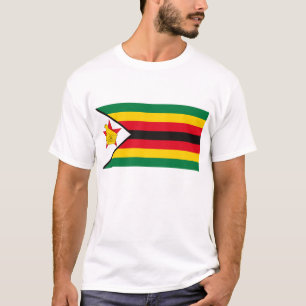 Simbabwe-Flaggen-T - Shirt