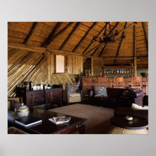 Simbabwe, Hwange-Nationalpark, Linkwasha-Lodge. Poster