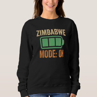 Simbabwe-Modus auf Batterie Sweatshirt
