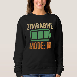 Simbabwe-Modus bei Batterie-Design Sweatshirt