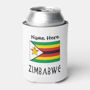 Simbabwe Simbabwische Flagge Personalisiert Dosenkühler