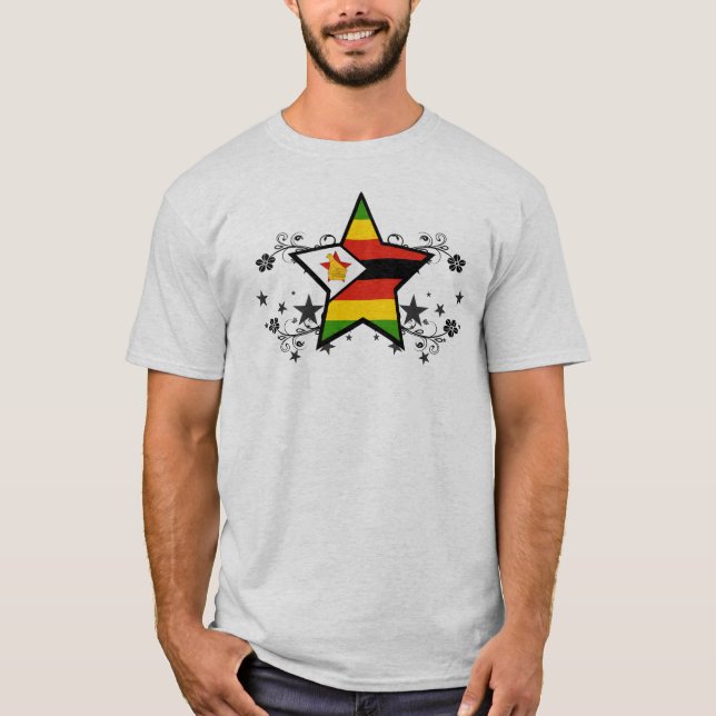 Simbabwe-Stern T-Shirt (Vorderseite)