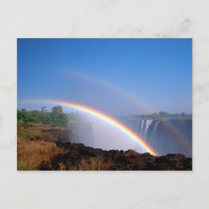 Simbabwe, Victoria-Fälle-Nationalpark. Doppel Postkarte