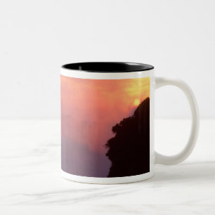 Simbabwe, Victoria-Fälle-Nationalpark. Neblig Zweifarbige Tasse