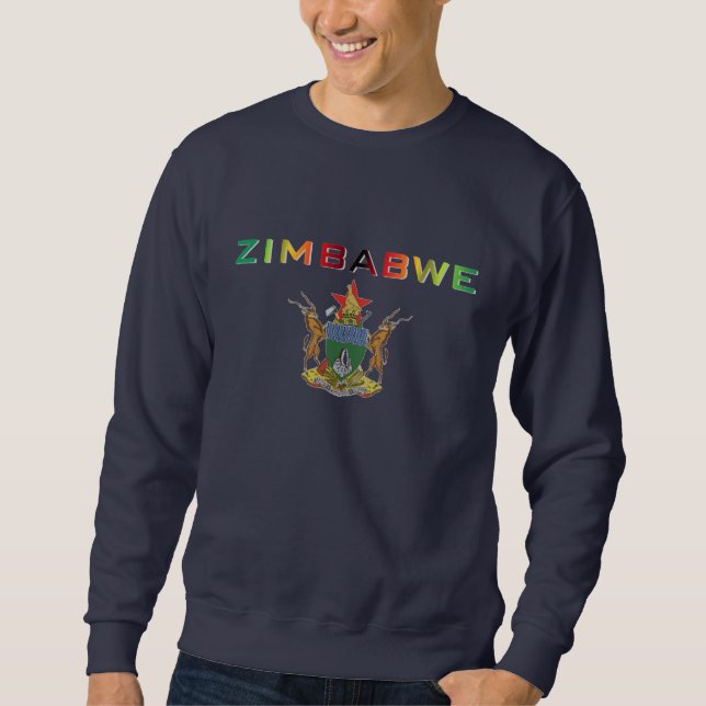 Simbabwe-Wappen Sweatshirt (Vorderseite)