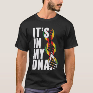 Simbabwe-Wurzeln-Flagge-Fingerabdruck-Grafik-Patri T-Shirt