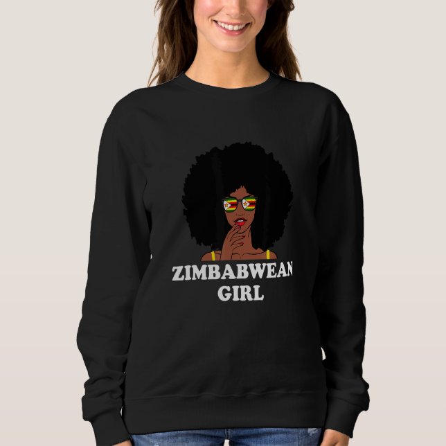 Simbabwer Mädchen Simbabwe Sweatshirt (Vorderseite)
