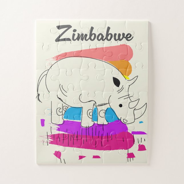 Simbabwes Retrologo (Vertikal)