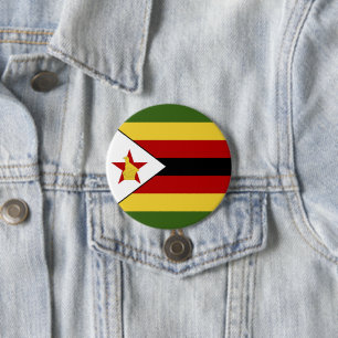 Simbabwische Flagge Button