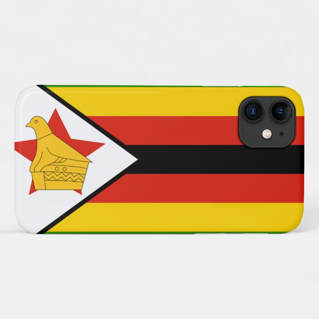 Simbabwische Flagge Case-Mate iPhone Hülle (Rückseite (Horizontal))