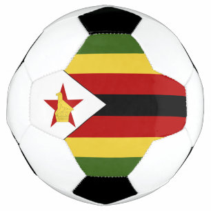 Simbabwische Flagge Fußball