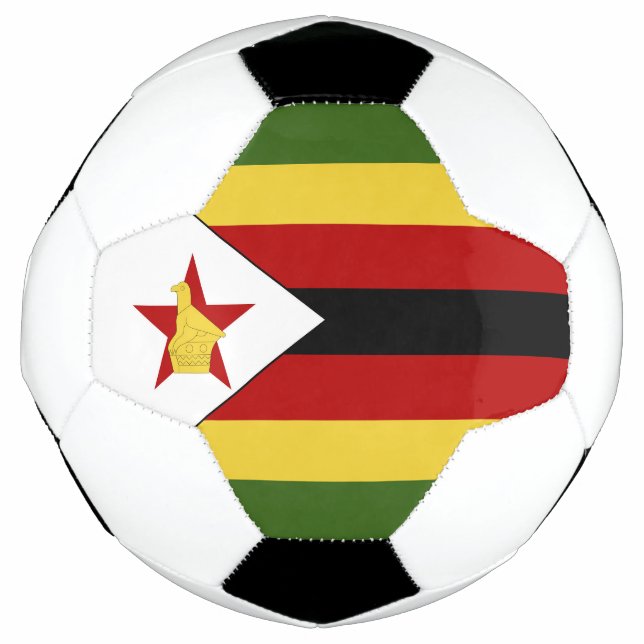 Simbabwische Flagge Fußball (Vorderseite)