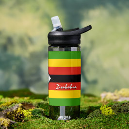Simbabwische Flasche, patriotische Flagge Simbabwe Trinkflasche