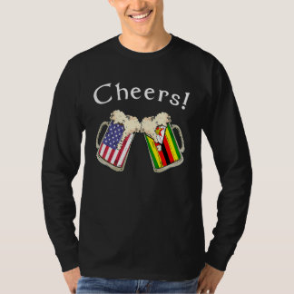 Simbabwischer amerikanischer Patriot, der im Land T-Shirt