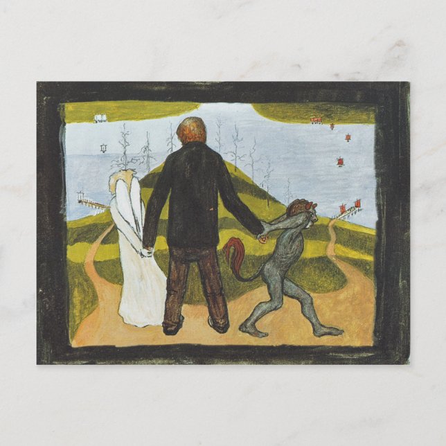 Simberg Vägskälet Tienhaarassa CC0425 Postkarte (Vorderseite)
