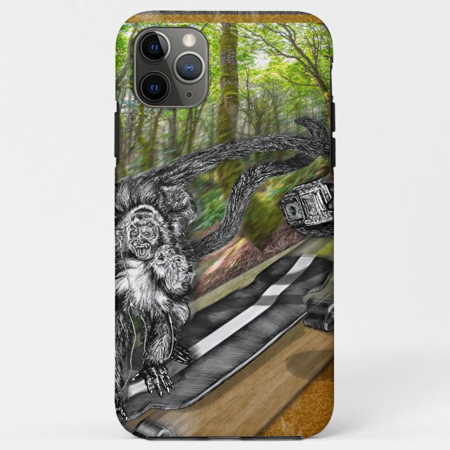 Simian Skate Selfie Case-Mate iPhone Hülle (Rückseite)