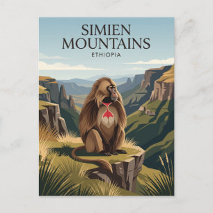 Simien-Berge Äthiopien Postkarte