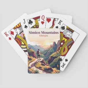 Simien-Berge Äthiopien Spielkarten
