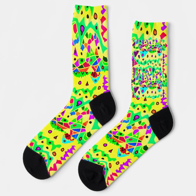 SIMMERIEREN VON SOX ART PATTERN UND CHUNKS SOCKEN (Linkes Detail)