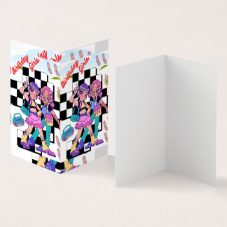 simmi mode anniversaire filles plié carte