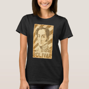 Simon Bolivar zerrissenes Propagandaposter T-Shirt