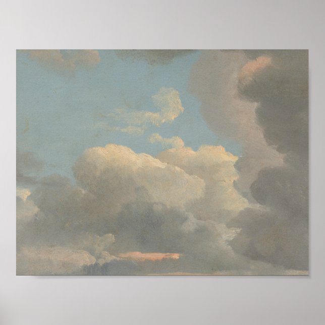 Simon Denis - Cloud-Studie (Früher Abend) Poster (Vorne)