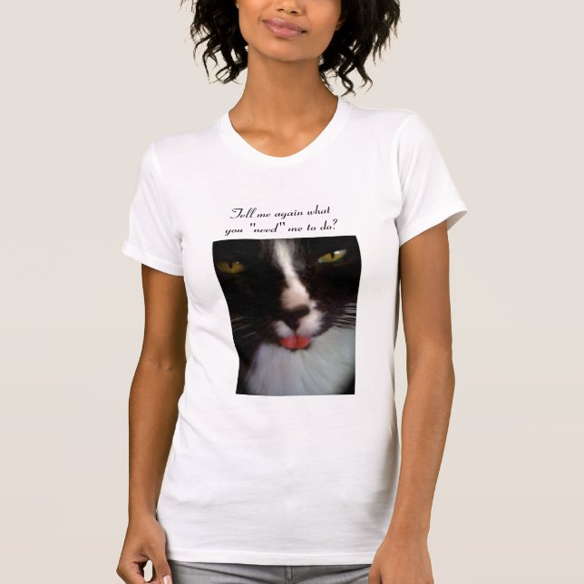 Simon die schlechte Haltungskatze T-Shirt (Vorderseite)