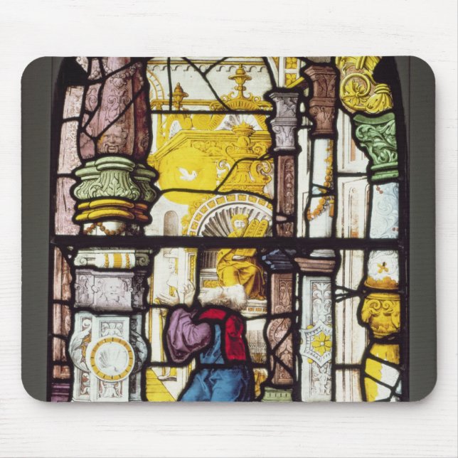 Simon im Tempel das Heiliger Geist erblickend Mousepad (Vorne)