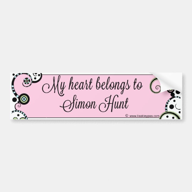 Simon-Jagd-Autoaufkleber Autoaufkleber (Vorne)