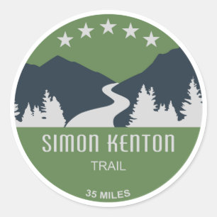 Simon Kenton Trail Runder Aufkleber
