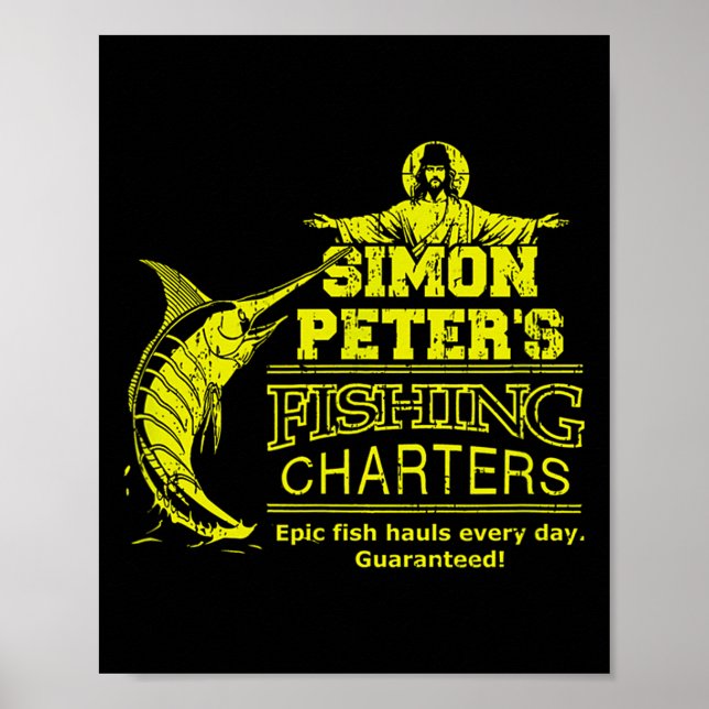 Simon Peters Angelcharter Lustiger Jesus Christus  Poster (Vorne)