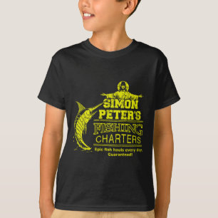 Simon Peters Angelcharter Lustiger Jesus Christus  T-Shirt