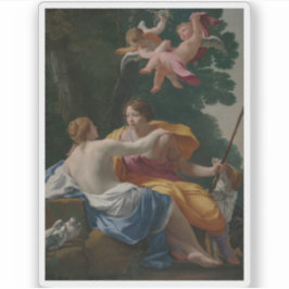 Simon Vouet - Venus und Adonis Aufkleber