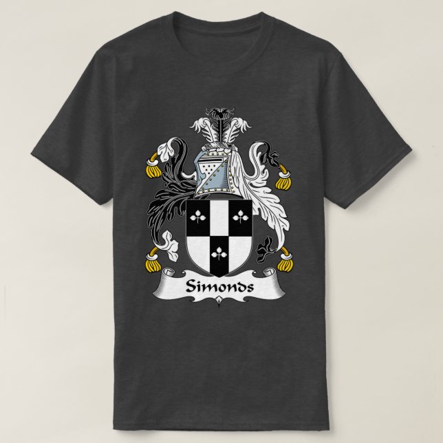 Simonds Coat of Arms Familienwappen T-Shirt (Design vorne)