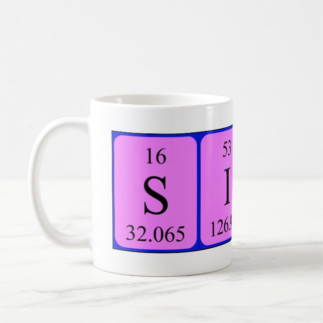 Simone périodique nom de la table mug (Gauche)