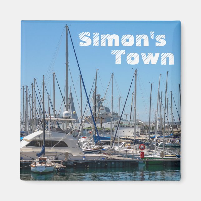 Simon's Town Navy Hafen Südafrika Magnet (Vorne)