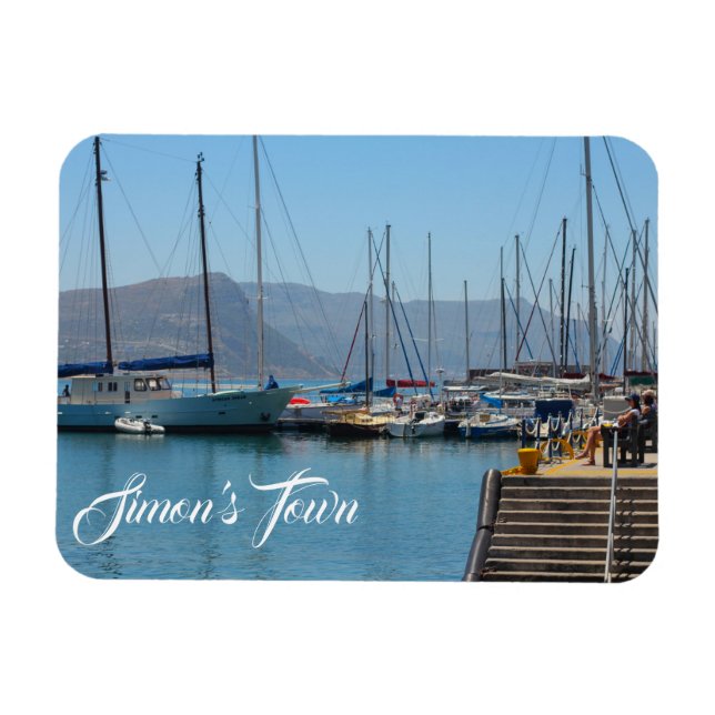 Simon's Town Navy Hafen Südafrika Magnet (Horizontal)