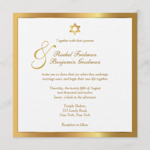 Simpel Gold - Einladung zur Jüdischen Hochzeit