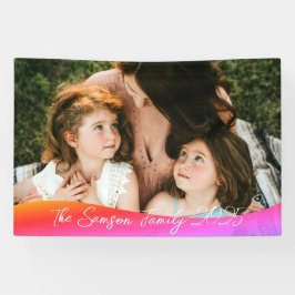 Simple 1 Photo Full Coverage - Script Text Overlay Banner