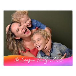 Simple 1 Photo Full Coverage - Script Text Overlay Fotodruck