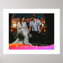 Simple 1 Photo Full Coverage - Script Text Overlay Poster