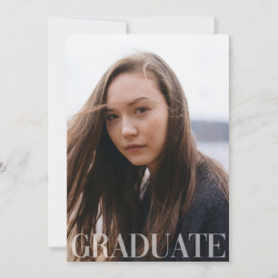 Simple 4 Faire-part d'obtention d'un diplôme photo