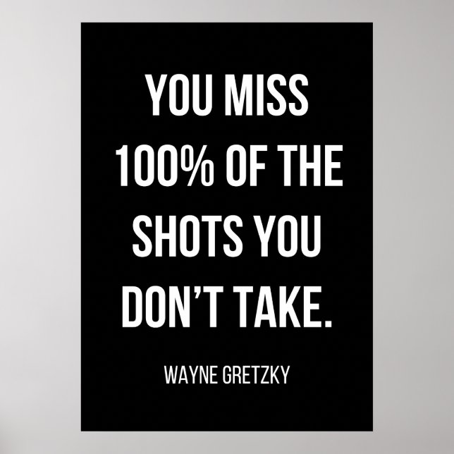 simple affiche de motivation en noir et blanc (Devant)