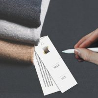 Simple Ajouter votre logo Balise de prix de vêteme