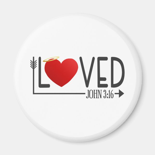 Simple amour Bible Verse Valentine | Magnet (Devant)